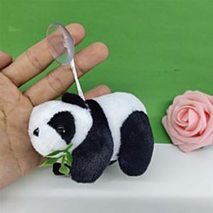 1PCS Car Pendant Interior Hanging Rearview Mirrors Plush Fuzzy Simulation Lovely Panda Doll 4.3inc Plush Car Decorative Hanging Mirror  Lucky Hanging Accessories Lightinthebox