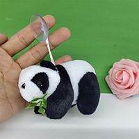 1PCS Car Pendant Interior Hanging Rearview Mirrors Plush Fuzzy Simulation Lovely Panda Doll 4.3inc Plush Car Decorative Hanging Mirror  Lucky Hanging Accessories Lightinthebox - thumbnail