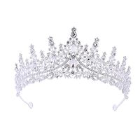Bride Crown Alloy Hair Accessories Wedding Dresses Diamond Hair Hoops Electroplated Birthday Crown Dinner Wedding Headgear Lightinthebox