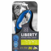 M-PETS Liberty Dog Retractable Leash Blue Medium (Pack of 2)