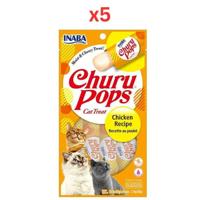 Inaba Churu Churu Pops Chicken 60G-4 Sticks Per Pack (Pack of 5)