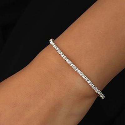 Women's Chain Bracelet Classic Wedding Personalized Stylish Artistic Simple Steel Bracelet Jewelry Silver For Party Evening Sport Prom Date Festival Lightinthebox