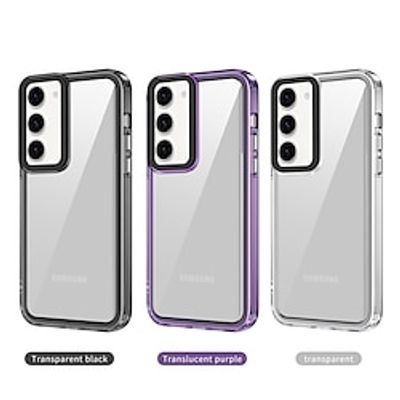 Phone Case For Samsung Galaxy S23 Ultra Plus S23 S22 S22 Plus  Ultra S21 FE A54 A34 A14 A73 A53 A33 A23 A13 A12 S20 FE Back Cover Transparent Non-Yellowing Shockproof Acrylic Lightinthebox