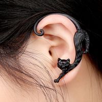 1Pc Cute Winding Cat Cuff Earrings - thumbnail