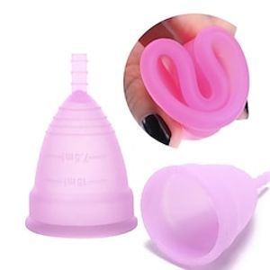 2pcs/set Medical Grade Silicone Menstrual Cup Sterilizer Feminine Hygiene Menstrual Cup Sterilizing Menstrual Period Cup for Women Lady miniinthebox