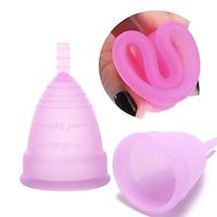 2pcs/set Medical Grade Silicone Menstrual Cup Sterilizer Feminine Hygiene Menstrual Cup Sterilizing Menstrual Period Cup for Women Lady miniinthebox - thumbnail