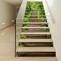Creative Simple 13pcs Waterfall Scenery Stair Stickers Step Renovation Stickers Decorative Self-adhesive Wall Stickers miniinthebox Creative Simple 13pcs Waterfall Scenery Stair Stickers Step Renovation Stickers Decorative Self-adhesive Wall Stickers miniinthebox