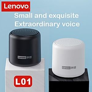 Lenovo L01 TWS Bluetooth Speaker Portable Outdoor Loudspeaker Wireless Mini Column Stereo Music Surround Bass Box Waterproof miniinthebox