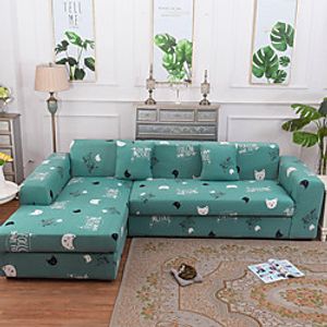 Print Dustproof Stretch Slipcovers Stretch Sofa Cover Super Soft Fabric Couch Cover Fit For 1 to 4 Cushion Couch And L Shape Sofa (You will Get 1 Throw Pillow Case as free Gift) Lightinthebox