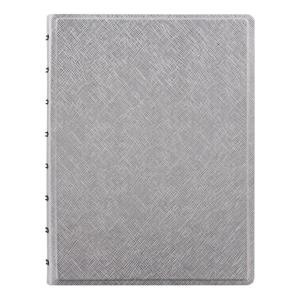 Filofax Saffiano Metallic A5 Notebook Silver Notebook