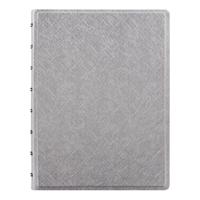 Filofax Saffiano Metallic A5 Notebook Silver Notebook