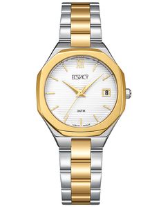 Ecstacy Women's Analog White Dial Watch - E22503-TBTW