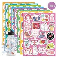 8pcs/set Valentine's Day Stickers Wedding Stickers Holographic Laser Wedding Planning Invitations Decorated With Valentine's Day Stickers. miniinthebox - thumbnail