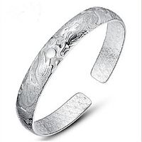 Women's Bracelet Bangles Cuff Bracelet Figaro Bracelet Classic Fashion Fashion Trendy Casual / Sporty Korean Cute Copper Bracelet Jewelry Silver For Sport Gift Date Birthday Festival / Silver Plated miniinthebox - thumbnail