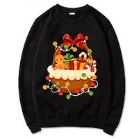 Christmas Cosplay Cartoon Manga Sweatshirt Anime Graphic Top For Men's Women's Unisex Adults' Hot Stamping 100% Polyester Party Festival Lightinthebox - thumbnail