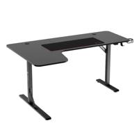 WJ Coolman L Shaped Gaming Desk 903 RGB Black