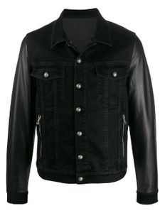 Balmain logo print jacket - Black