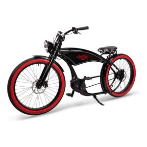 Ruff Men's E-Bike The Ruffian Bosch Cx 500 Wh Gates Black/Redwall 26"