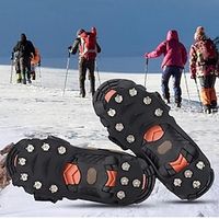 Anti-Slip Ice Cleats with 11 Teeth for Outdoor Activities, Winter Fishing, and Walking on Snow and Ice Lightinthebox - thumbnail