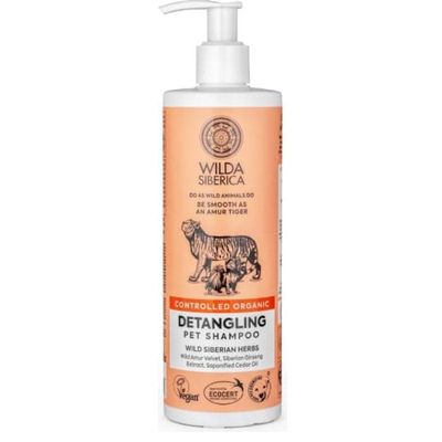 Wilda Siberica. Controlled Organic, Natural & Vegan Detangling Pet Shampoo, 400 Ml Wilda Siberica. Controlled Organic, Natural & Vegan Detangling Pet Shampoo, 400 Ml
