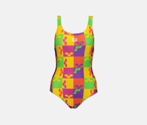 Womens Factory One Piece Swimwear  Lily/Yellow Combo