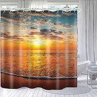 Beach sunset Series Digital Printing Shower Curtain Shower Curtains  Hooks Modern Polyester New Design Lightinthebox - thumbnail