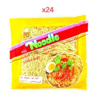 Super Chef Egg Noodles Medium 400Gm (Pack Of 24)