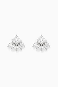Marquis Fringe Stud Earrings