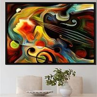Abstract Wall Art Canvas Violin Mind Prints and Posters Abstract Pictures Decorative Fabric Painting For Living Room Pictures No Frame miniinthebox - thumbnail