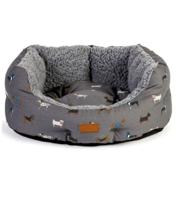 Danish Design FatFace Marching Dogs Deluxe Slumber Bed For Dogs 101cm