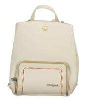 Desigual White Polyethylene Backpack - DE-26958