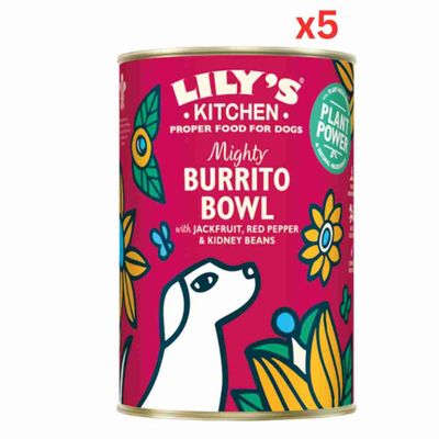 Lily'S Kitchen Mighty Burrito Bowl Adult Wet Dog Food (400G) (Pack Of 5)