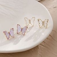 Women's Stud Earrings Monogram Precious Stylish Simple Earrings Jewelry Purple / White For Gift Date miniinthebox - thumbnail