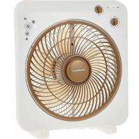 Olsenmark Box Fan, 12 Inch White , Brown - OMF1759