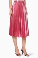 Clara Metallic Pleated Skirt - thumbnail