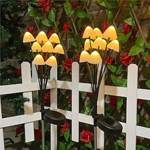 LED Solar Mushroom Light Firefly Lamp Waterproof Solar Lights Outdoor Garden Decor Yard Porch Lawn Backyard Landscape Sun Lamp miniinthebox