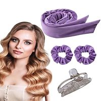 4 Pcs Heatless Hair Rollers Kit, Non Slip No Heat Curling Headband For Long Hair, Heatless Curls Ribbon With Hair Clip  Scrunchie For Women Girls Lightinthebox - thumbnail