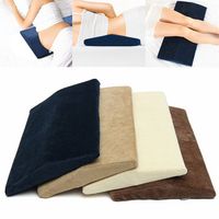 Lumbar Memory Foam Pillow Triangle Sleeping Waist Back Support Cushion Pad