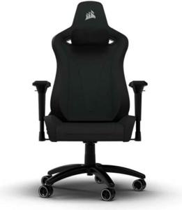 Corsair TC200 Fabric Gaming Chair, Soft Fabric Exterior, Comfortable And Durable, 4D Armrests, Steep Recline, 4 Gas Lift & Height Range of 120mm, 75mm Dual-Wheel Casters, Black - CF-9010049-WW