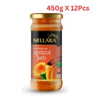 Nellara Apricot Jam 450Gm Bottle (Pack of 12)