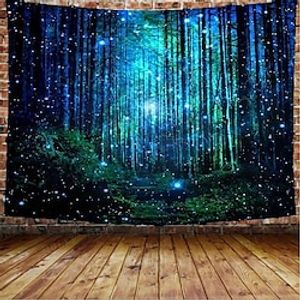 Landscape Wall Tapestry Forest Light Art Decor Blanket Curtain Hanging Home Bedroom Living Room Decoration Polyester Lightinthebox