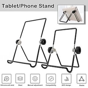 Mobile Phone Tablet Iron Wire Bracket Metal Desktop Folding Bracket Tablet Mobile Phone Convenient Bracket Gift For BirthdayEasterPresident's DayBoyGirlfriends Lightinthebox