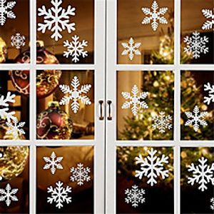 Christmas Snowflake Window Sticker Christmas Wall Stickers Room Wall Decals Christmas Decorations for Home New Year miniinthebox
