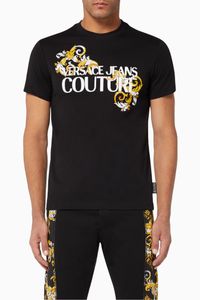 Baroque Logo Cotton T-Shirt