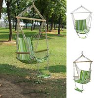 IPRee™ Outdoor Canvas Swing Hammock Leisure Hanging Chair Garden Patio Yard Max 330Lbs - thumbnail