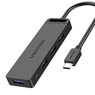 Vention USB C HUB 3.1 Type C to USB 3.0 Adapter Multi USB with Micro USB Charging Port for Xiaomi MacBook2020 Huawei OTG Type C HUB 0.5m miniinthebox