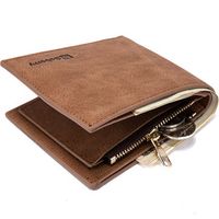 PU Leather 8 Card Slots Bifold Vintage Wallet For Men