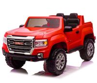 Megastar Ride On Licensed 12V GMC Canyon At 4 2-Seater Power Truck With Remote Control - Red (UAE Delivery Only)
