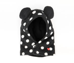 Toddlers Girls Polka Dots Hat  Black/White