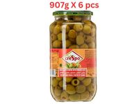 Crespo Green Olive Stuf With Pimento Paste (Pack Of 6 X 907g)